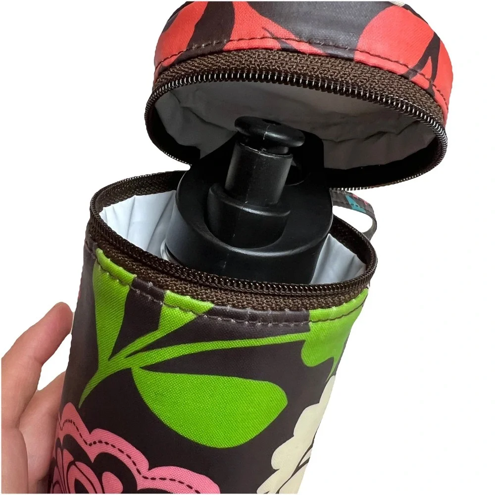 Vera Bradley Insulated Baby Bottle Caddy and Water Bottle Lola Brown Pattern